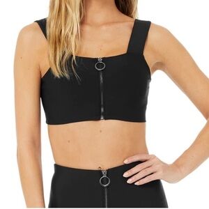 Alo Yoga Zip Front Bra SZ S / Alo Bra, Alo Crop Top